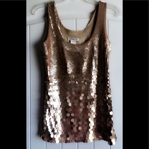 GOLD Arden B Sequin Tank Top